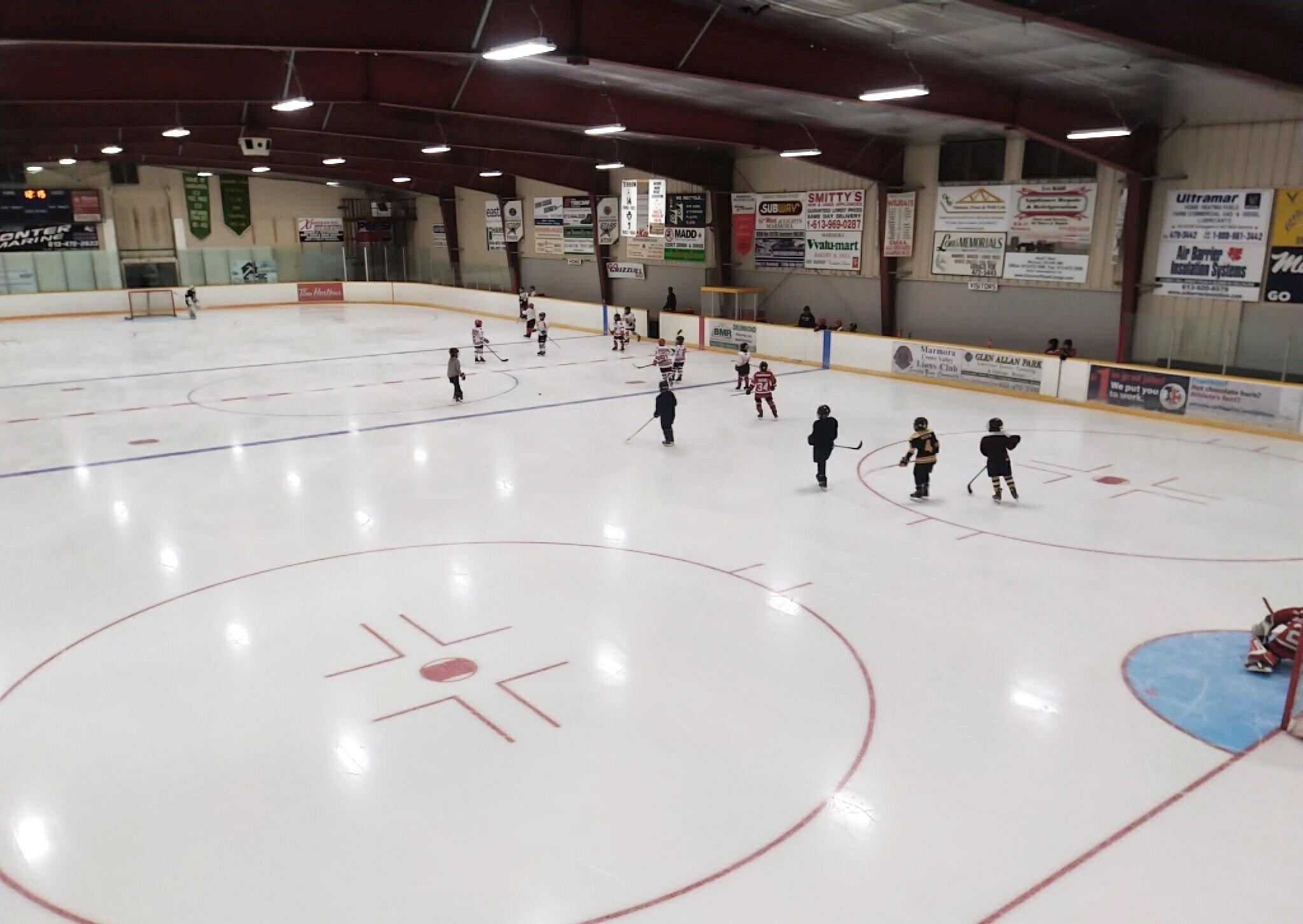 Marmora Community Centre Arena Skating Hockey Players
