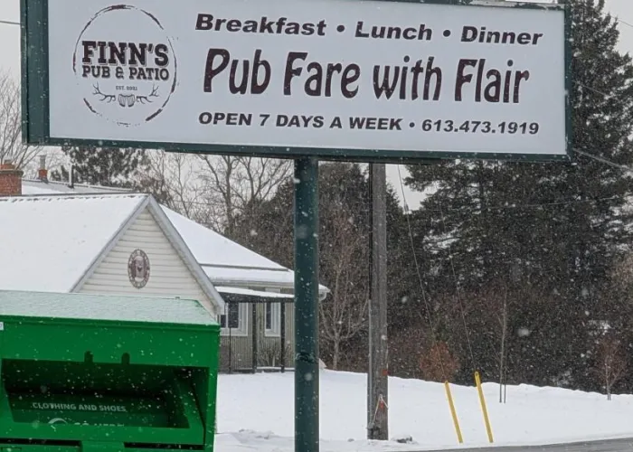 Finn's Pub and Patio outdoor sign