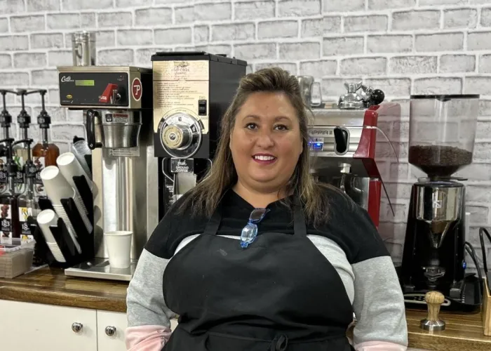 Image of the owner of the food boutique in Stirling