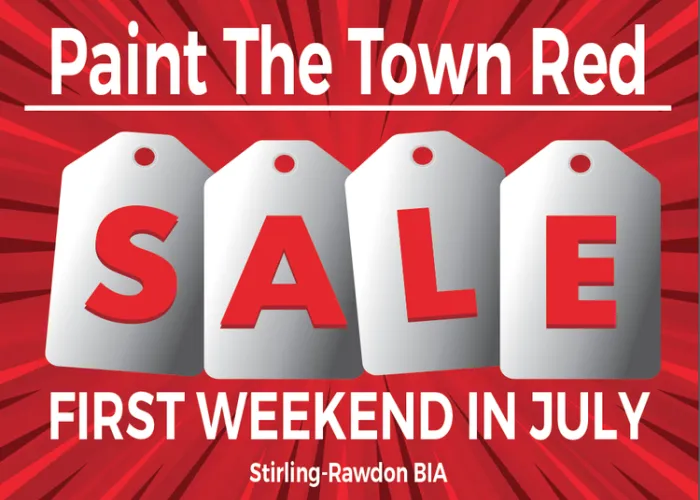 Event poster for Paint the Town Red event in Stirling-Rawdon