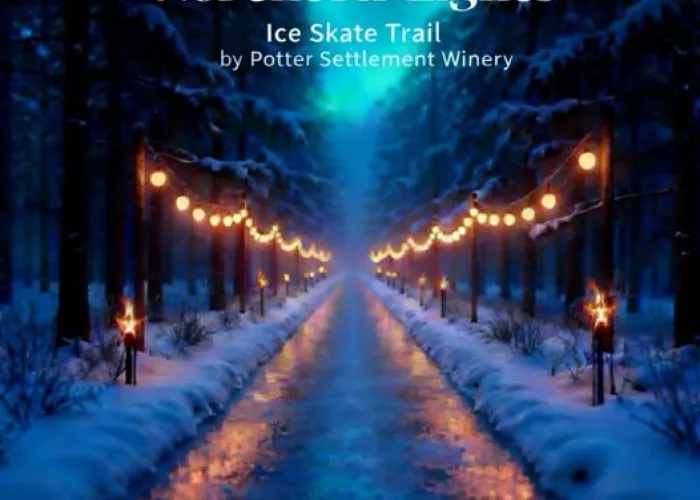 Winter skating trail image
