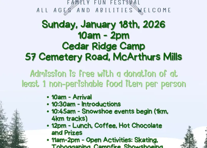 Event details for Snowshoe Hustle 2026